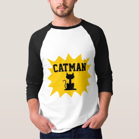 CAT MAN CATMAN T-Shirts Rétro (Devant)