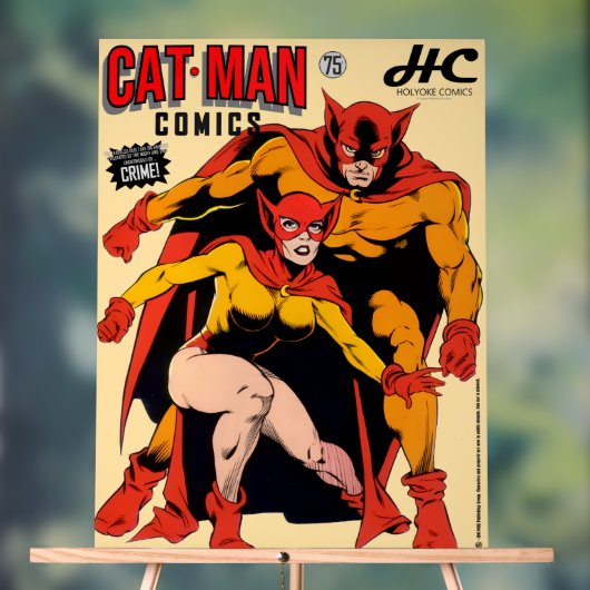 CAT-MAN Comics Acrylic Sign (Neutre)