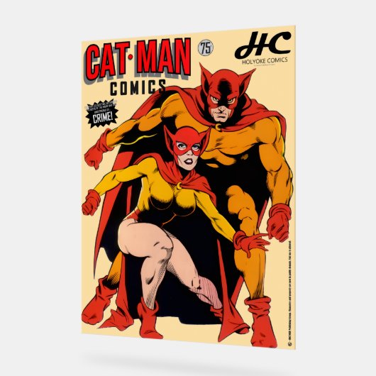 CAT-MAN Comics Acrylic Sign (Angle)