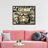 CAT-MAN Comics Canvas Print (Insitu (Woonkamer))