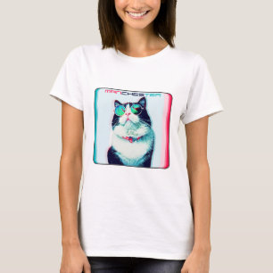 Cat Manchester in glazen T-shirt