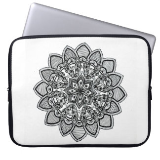 CAT MANDALA-laptophoes Laptop Sleeve
