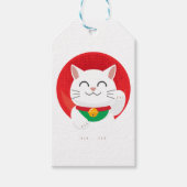 Cat Maneki Neko Japan Lucky Cat Funny Gift Idea Cadeaulabel (Voorkant)