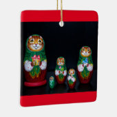 Cat Matryoshka keramisch Ornament (Rechts)