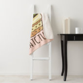 Cat Meets Cactus Sherpa Deken (In situ)