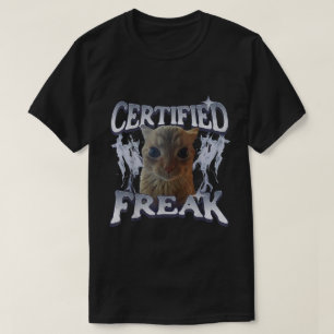 Cat Meme Gecertificeerde Freak Eat Cet Vervloekte T-shirt