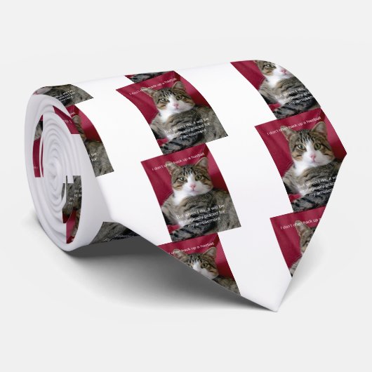 Cat Meme Stropdas (Opgerold)