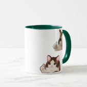 Cat Meme Thumbs Up Funny OK Cat Meme Kitten Mug (Devant droit)