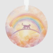 Cat Memorial Acrylic Ornament Rainbow Bridge (achterkant)