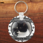 Cat Memorial altijd in ons hart Sleutelhanger (Voorkant)