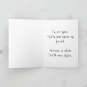 Cat memorial card kaart (Binnen)