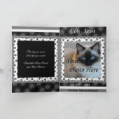 Cat Memorial Faire-part - Perte d'animal (Intérieur)