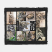 Cat Memorial FUREVER IN MY HEART 9 Photo Collage Fleece Deken (Voorkant (Horizontaal))