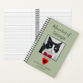 Cat Memorial Journal Sage Green Notitieboek (Binnen)