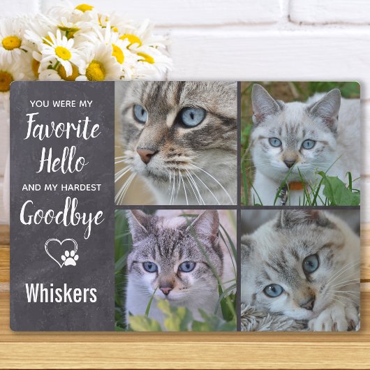 Cat Memorial Keepomwille Sympathie Foto Pet Loss Fotoplaat