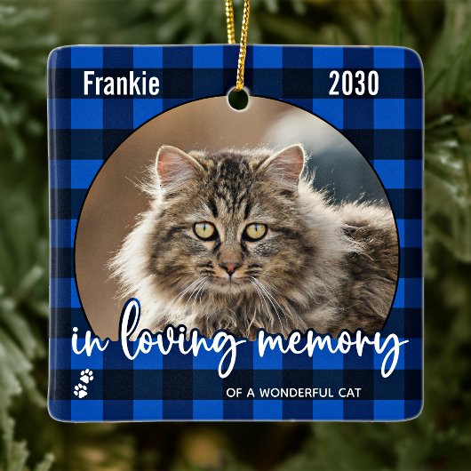 Cat Memorial Pet Loss Red Pset Keepomwille Foto Keramisch Ornament