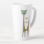 Cat Meoow Latte Mug (Angle droit)