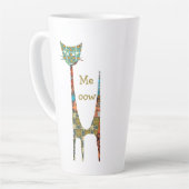 Cat Meoow Latte Mug (Angle gauche)