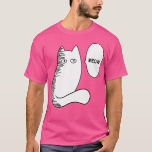 Cat Meow Funny Saitama Meme T-shirt