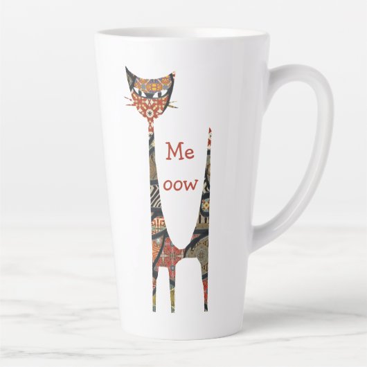 Cat Meow Latte Mok (Rechts)