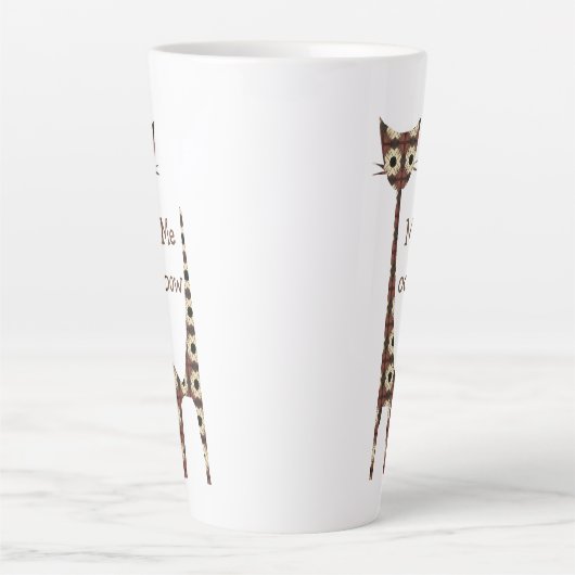 Cat Meow Latte Mok (Voorkant)