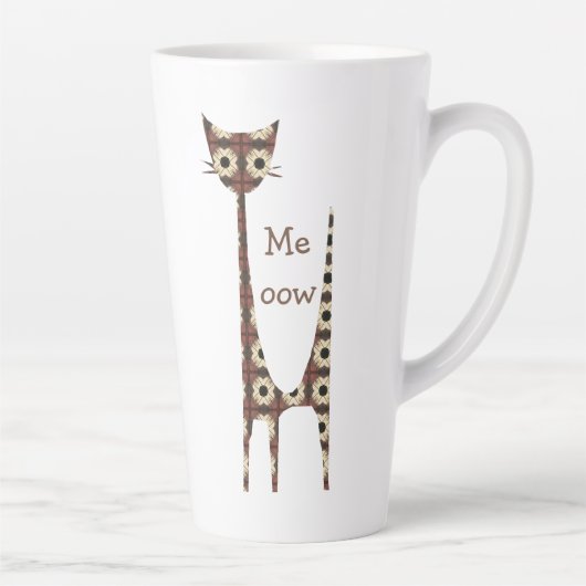 Cat Meow Latte Mok (Rechts)