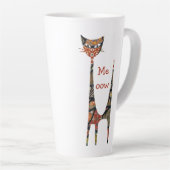 Cat Meow Latte Mug (Angle droit)