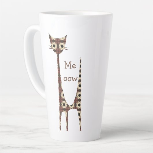 Cat Meow Latte Mug (Angle gauche)