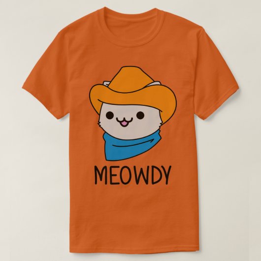 Cat Meowdy T-shirt (Design voorkant)