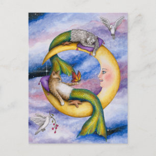 Cat Mermaid 29 Briefkaart