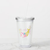 Cat Mermaid Tumbler Cup Acryl Drinkbeker (Achterkant)