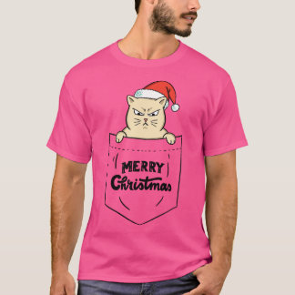 Cat merry kerstbroekzak t-shirt