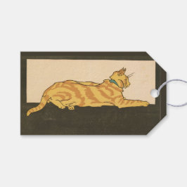 Cat Merry Xmas 1921 Cadeaulabel