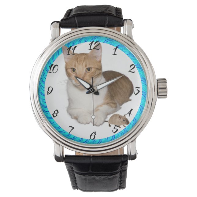 CAT MET MUIS HORLOGE (Voorkant)