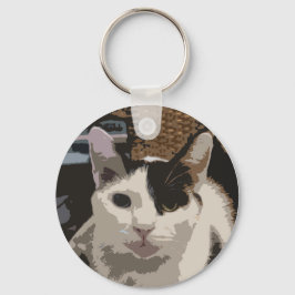Cat Metal Sleutelhanger