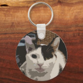 Cat Metal Sleutelhanger (Voorkant)