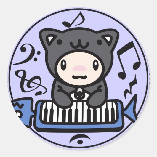 Cat_Method Ronde Sticker (Voorkant)