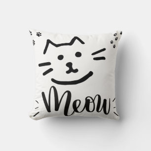 Cat Miauw kussen Hoesje ontwerp