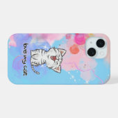 Cat mignon téléphone boîtier (Verso Horizontal)