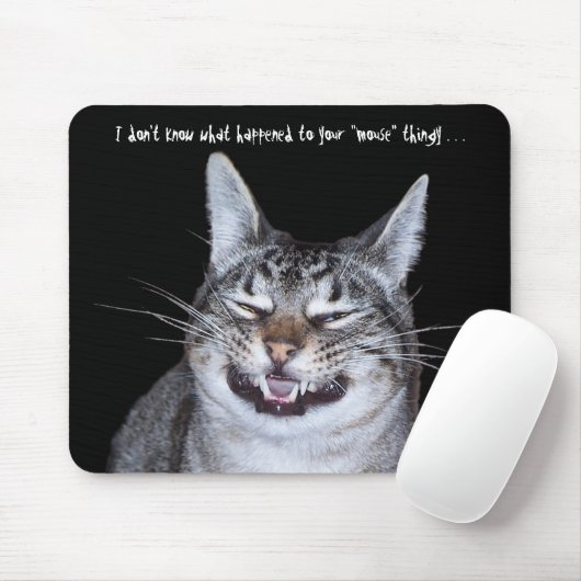 Cat "Missing Mouse" Mousepad Muismat (Met muis)