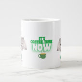 Cat Mode-Don't Disturb, het is nu koffietijd Extra Grote Beker (Voorkant)