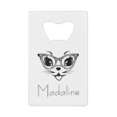Cat mode kredietkaart flessenopener (Voorkant)