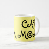 CAT MOM Avec Mug Café Empreinte de patte (Devant droit)