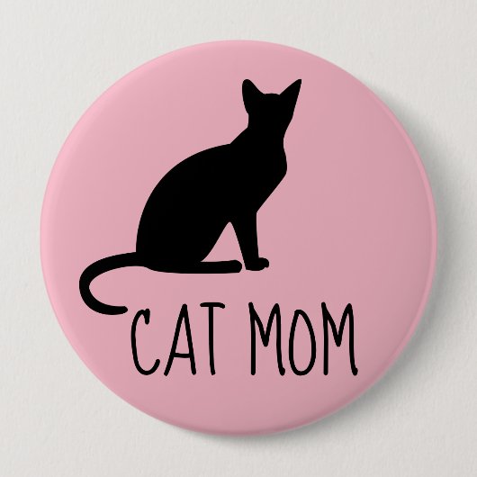 CAT MOM-Buttonnen Ronde Button 4,0 Cm (Voorkant)