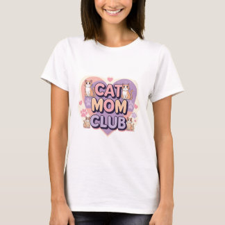 Cat Mom Club - Schattigee Retro Style Vrouwen T-sh T-shirt