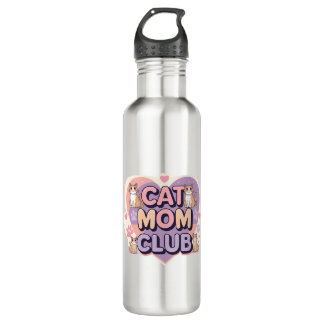 Cat Mom Club – Schattigee waterfles voor kattenlie Waterfles