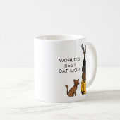 Cat Mom Coffee Mug (Devant droit)