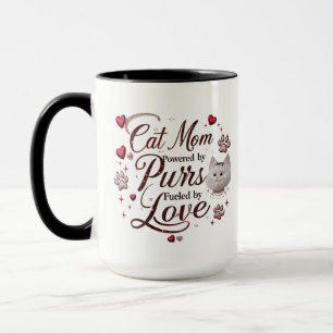 Cat Mom Combo Mok 15 oz – Bold Design Powered