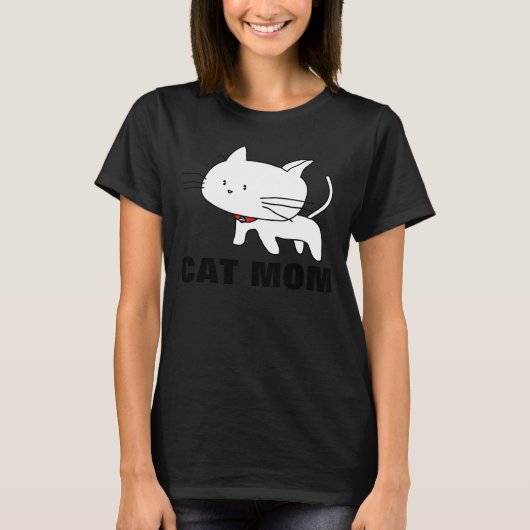 CAT MOM, drôles t-shirts Kitty Cat (Devant)