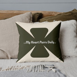 Cat Mom Gepersonaliseerde Love Quote Schattigee tr Kussen